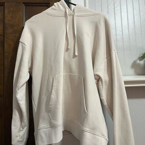 Fila Off-White Hoodie with Pink Logo